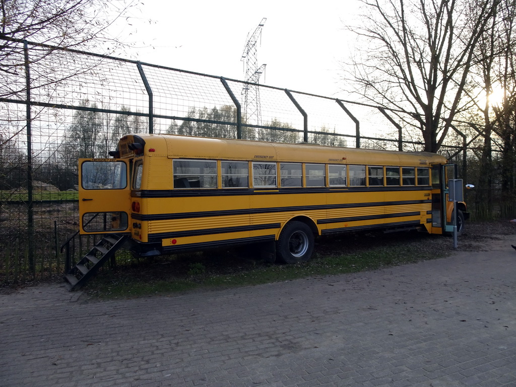 Old school bus at the Dierenrijk zoo