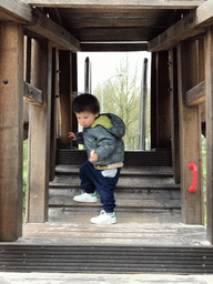 Max at a playground at the Dierenrijk zoo