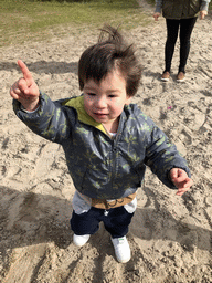 Max at the playground near Restaurant Smulrijk at the Dierenrijk zoo