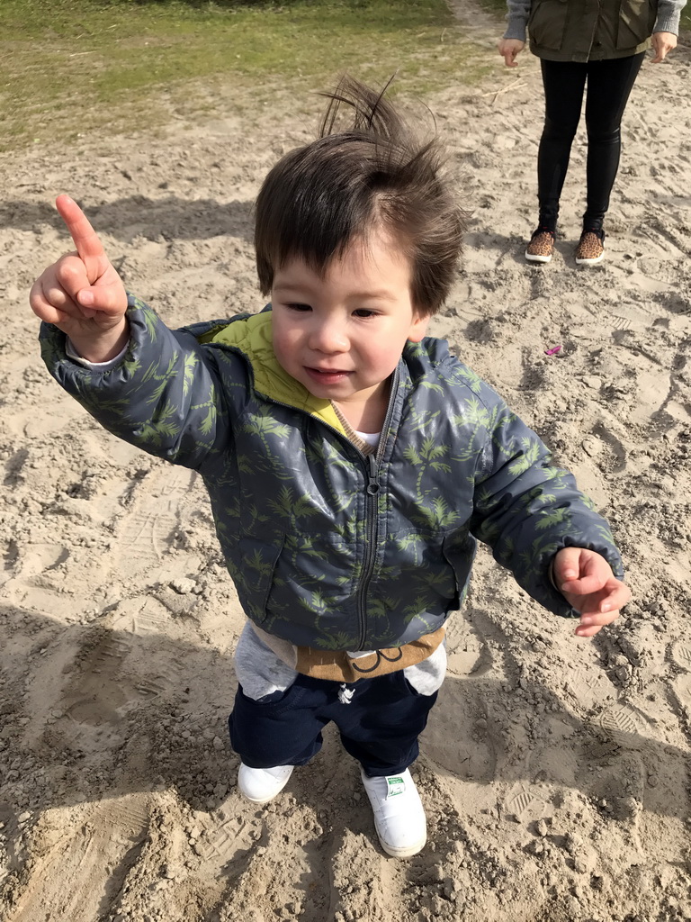 Max at the playground near Restaurant Smulrijk at the Dierenrijk zoo