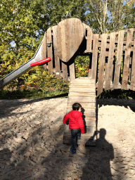 Max at the playground at the west side of the Dierenrijk zoo