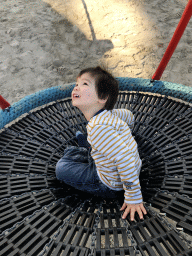 Max at the playground near Restaurant Smulrijk at the Dierenrijk zoo
