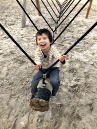 Max at the playground near Restaurant Smulrijk at the Dierenrijk zoo