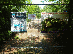 Entrance to the enclosure of the Rhinoceroses at the Dierenrijk zoo, under construction