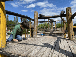 Max at the playground at the northeast side of the Dierenrijk zoo