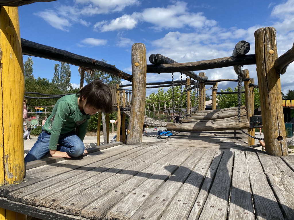 Max at the playground at the northeast side of the Dierenrijk zoo