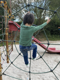 Max at the playground near the Doctor Fish enclosure at the Dierenrijk zoo