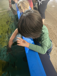 Max with Doctor Fish at the Dierenrijk zoo