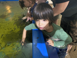 Max with Doctor Fish at the Dierenrijk zoo