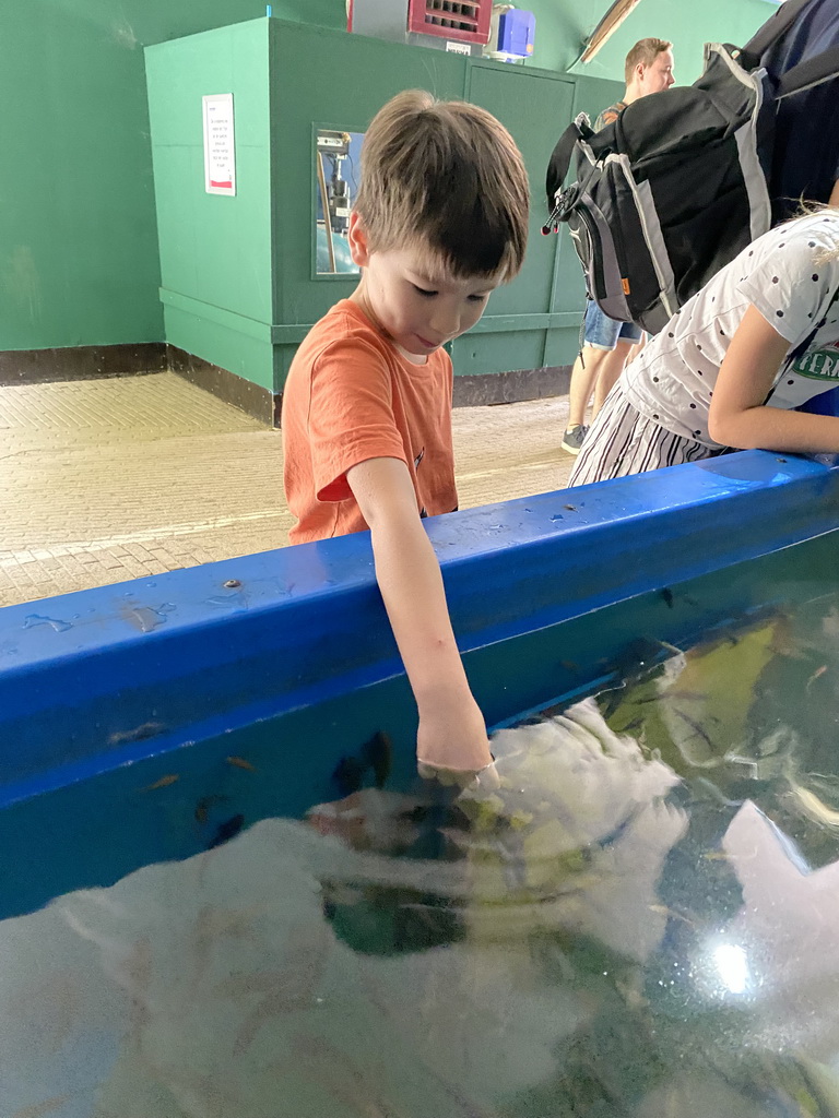 Max with Doctor Fish at the Dierenrijk zoo