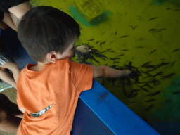 Max with Doctor Fish at the Dierenrijk zoo