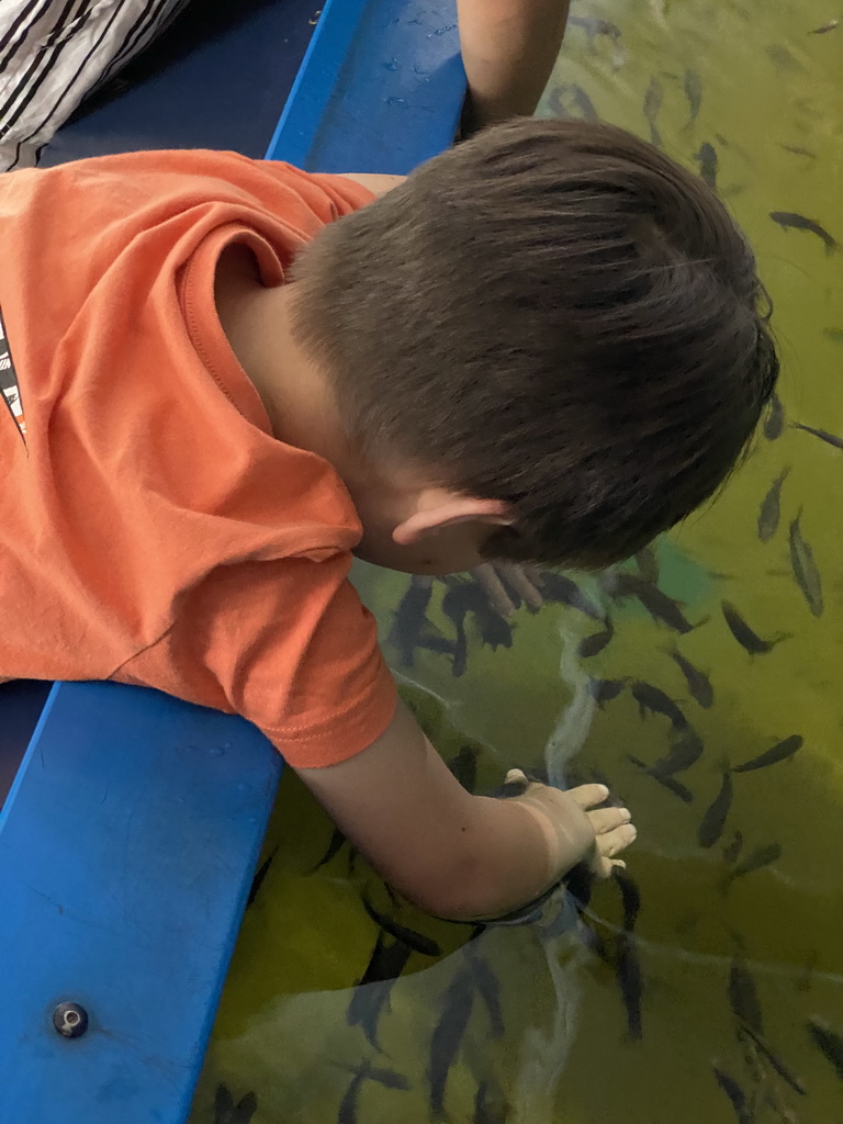 Max with Doctor Fish at the Dierenrijk zoo