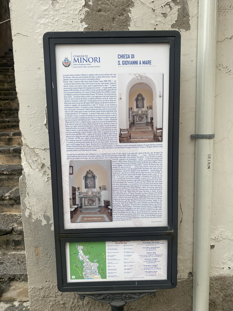Information on the Chiesa di San Giovanni a Mare church