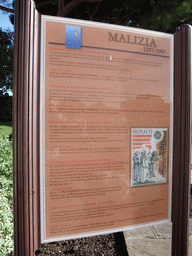 Explanation on the statue of Francesco `Malizia` Grimaldi at the Place du Palais square