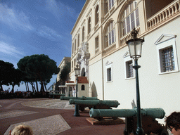 The front of the Prince`s Palace of Monaco, just before the changing of the guards