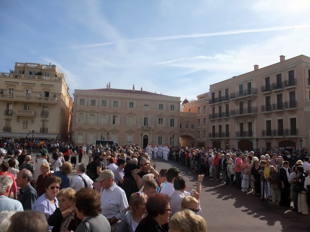 Changing of the guards at the Place du Palais square