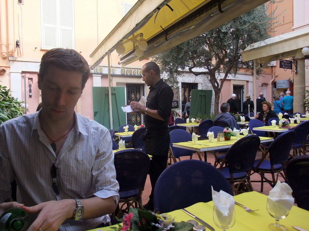 Tim in our lunch restaurant in the Rue Émile de Loth street