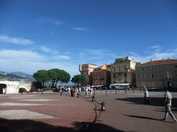 The Caserne des Carabiniers du Prince and other buildings at the Place du Palais square