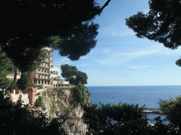 South side of the Rock of Monaco, viewed from the Ruelle Sainte-Barbe alley