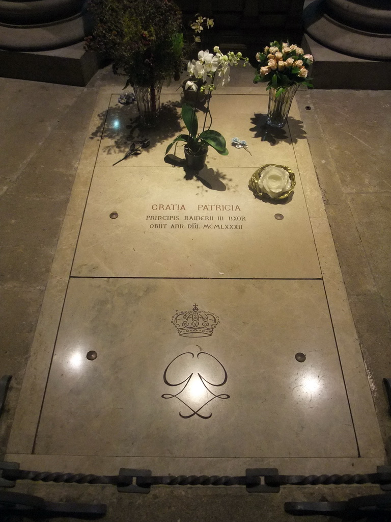 Tomb of Princess Grace (Grace Kelly), in the Saint Nicholas Cathedral