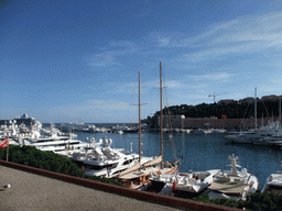 Boats in the Port Hercule harbour