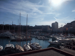 Boats in the Port Hercule harbour