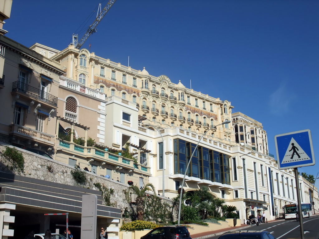 Back side of the Hermitage Hotel, viewed from the Avenue d`Ostende