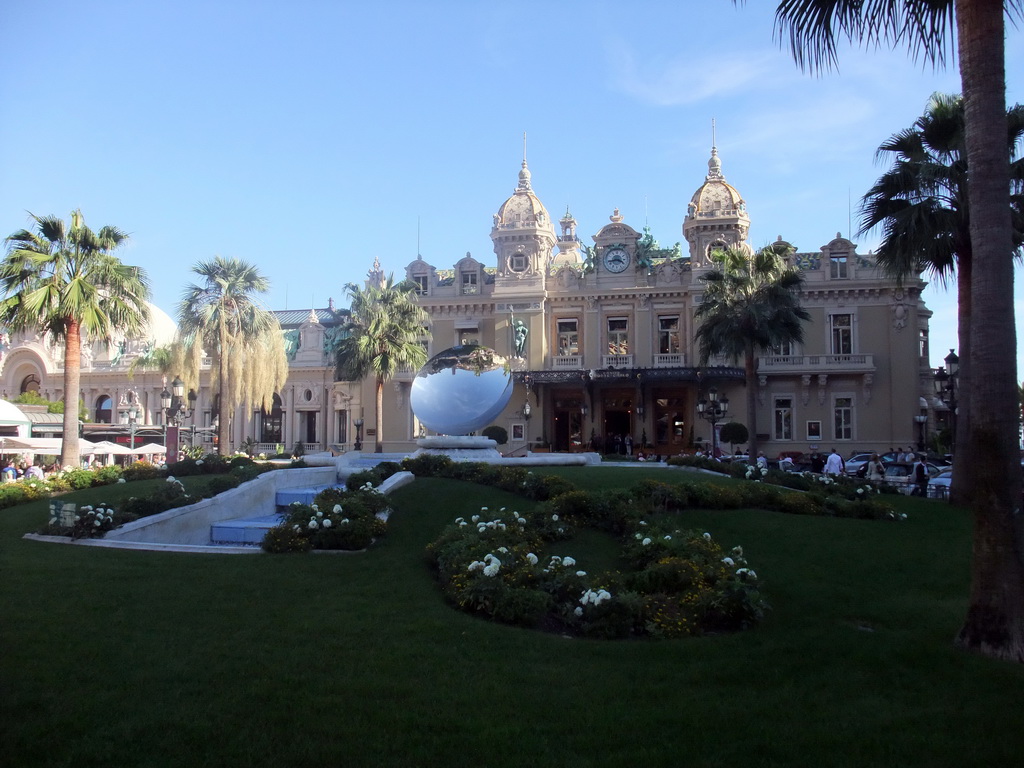 Sky Mirror and the front of the Casino de Monte Carlo at the Place du Casino square