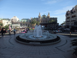 Fountain, the Sky Mirror, the Café de Paris restaurant, the Casino de Monte Carlo and the Hotel de Paris at the Place du Casino square