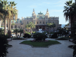 Fountain, the Sky Mirror and the front of the Casino de Monte Carlo at the Place du Casino square