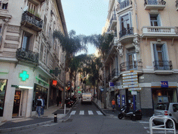 The Boulevard de la République, crossing the Boulevard de France, the border between Monaco and France