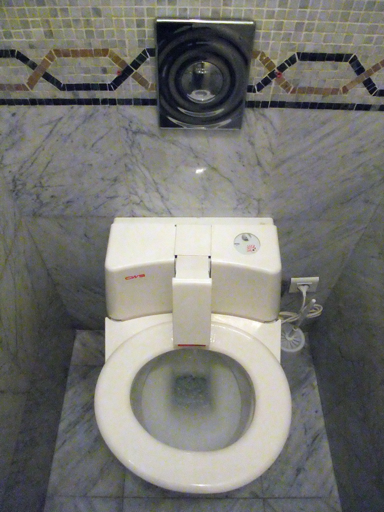 Rotating toilet seat in the Casino de Monte Carlo