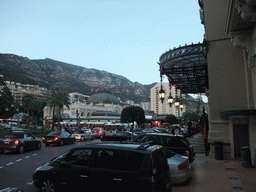 Front of the Casino de Monte Carlo and the Café de Paris restaurant at the Place du Casino square