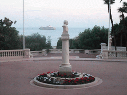 Bust of Jules Massenet and the Mediterranean Sea