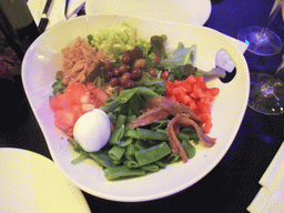 Salad in our dinner restaurant `Miramar`