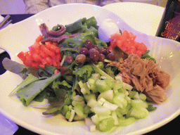 Salad in our dinner restaurant `Miramar`