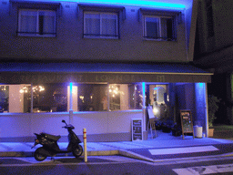 Front of our dinner restaurant `Miramar` at the Avenue du Président Kennedy, by night