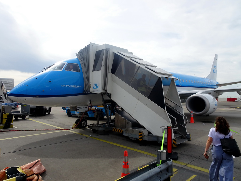 Tim`s KLM airplane at Schiphol Airport