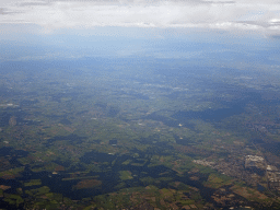 The area south of Tilburg, viewed from the airplane from Amsterdam