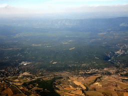 The Cévennes National Park, viewed from the airplane from Amsterdam