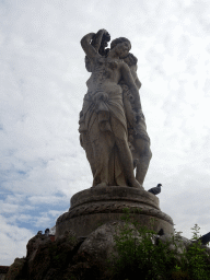 The Three Graces Fountain at the Place de la Comédie square