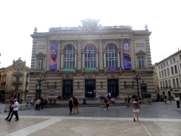 Front of the Opéra National de Montpellier at the Place de la Comédie square