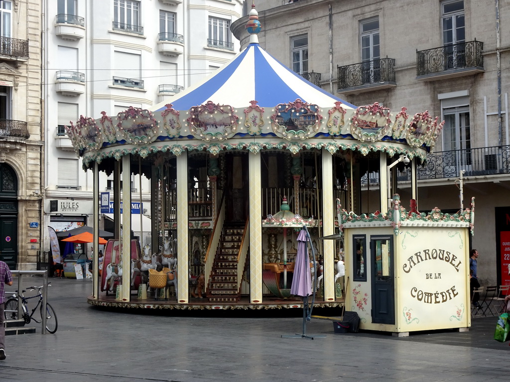 Carousel at the Place de la Comédie square