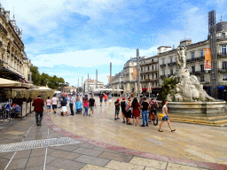 The Place de la Comédie square with the Three Graces Fountain