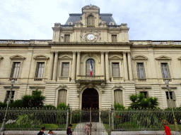 Front of the Préfecture de l`Hérault building at the Place Martyrs de la Résistance square