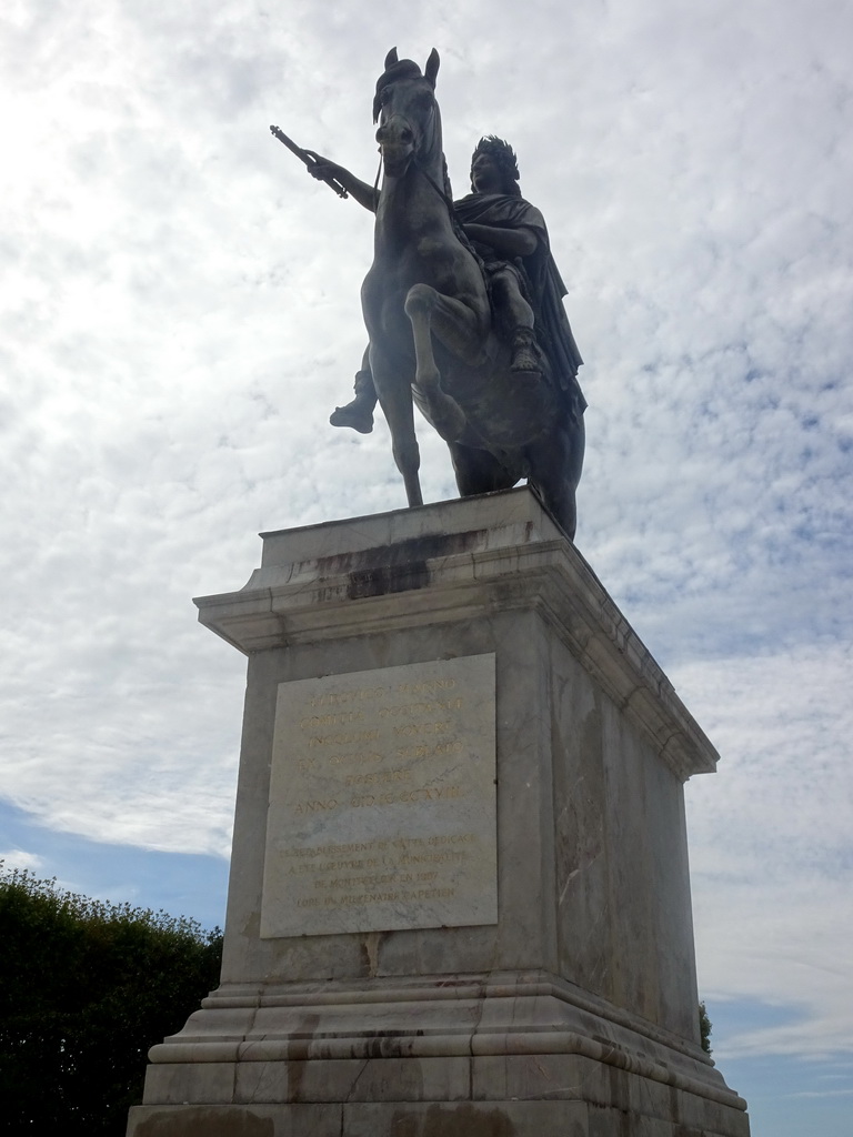 Equestrian statue of King Louis XIV at the Promenade du Peyrou