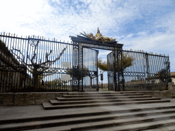 Northeast gate to the Promenade du Peyrou at the Rue la Blottière street