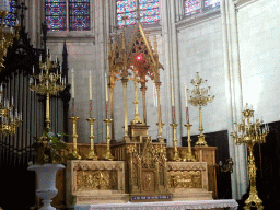 Main altar of the Montpellier Cathedral, viewed from the left side of the ambulatory