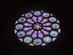 Rose window at the transept of the Montpellier Cathedral