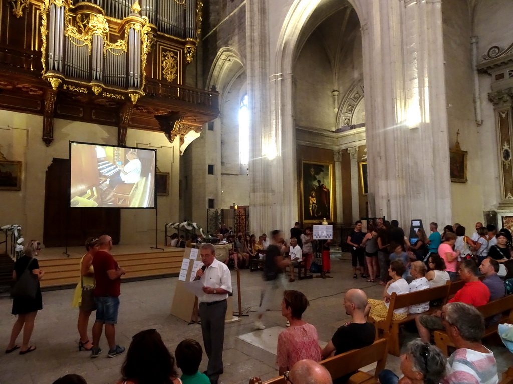 Nave and Great Organ at the Montpellier Cathedral